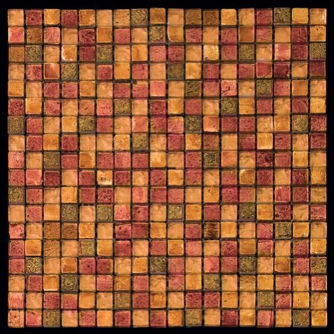 Мозаика BDA-1506 мозаика Стекло+Мрамор+Агломерат 15х15 298х298