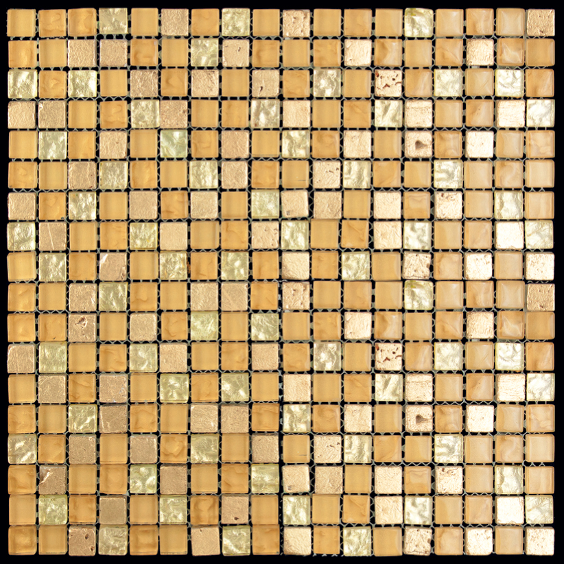 Мозаика BDA-1502 (MSBDA-001) мозаика Стекло+Мрамор+Агломерат 15х15 298х298