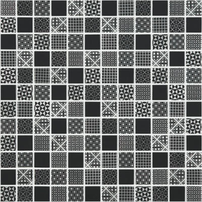 Мозаика Мозаика Born Black 31.5x31.5 (на сетке)