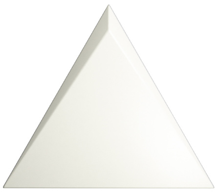 Triangle Cascade White Matt 15x17