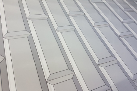 Керамическая плитка Frame white 7,5x22,5 см