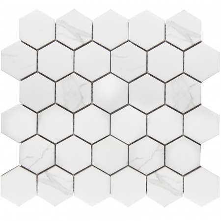 Кер. мозаика Hexagon small Carrara Matt  (PMMT83017) 265х278х6