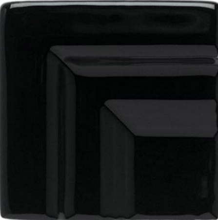 Плитка ADNE5487 Angulo Marco Cornisa Clasica Negro 3,5х3,5