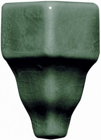 Плитка ADMO5417 Angulo Exterior Cornisa Classica Verde Oscuro 3.5х2,7