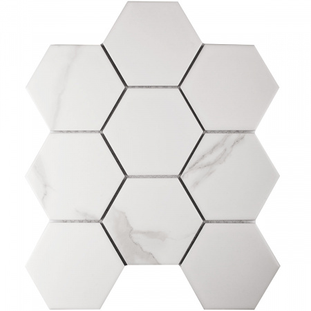 Кер. мозаика Hexagon big Carrara Matt (PMFQ82223) 256х295х6