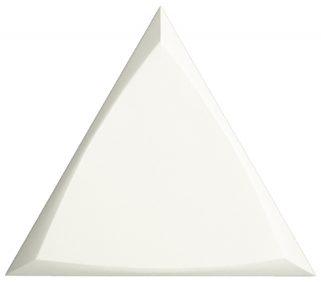 Triangle Channel White Matt 15x17