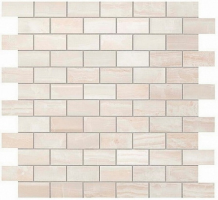 S.O. Pure White Brick Mosaic 30.5x30.5
