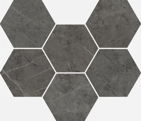 Charme Evo Antracite Mosaico Hexagon Cer 25x29