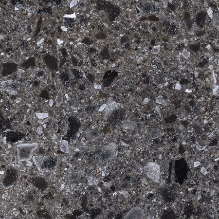 Terrazzo Dark Grey Matt. 60x60