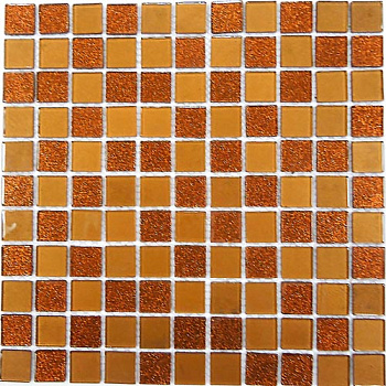 Мозаика Shine Brown (стекло) 25*25 300*300