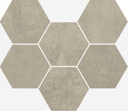 Terraviva Greige Mosaico Hexagon Nat 25x29
