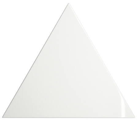 Triangle Layer White Glossy 15x17