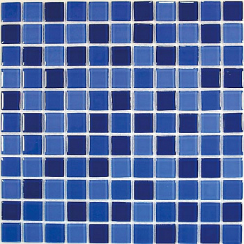 Мозаика Blue wave-1 (стекло) 25*25 300*300