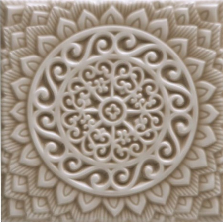 Плитка ADST4100 RELIEVE MANDALA UNIVERSE SILVER SANDS 14,8x14